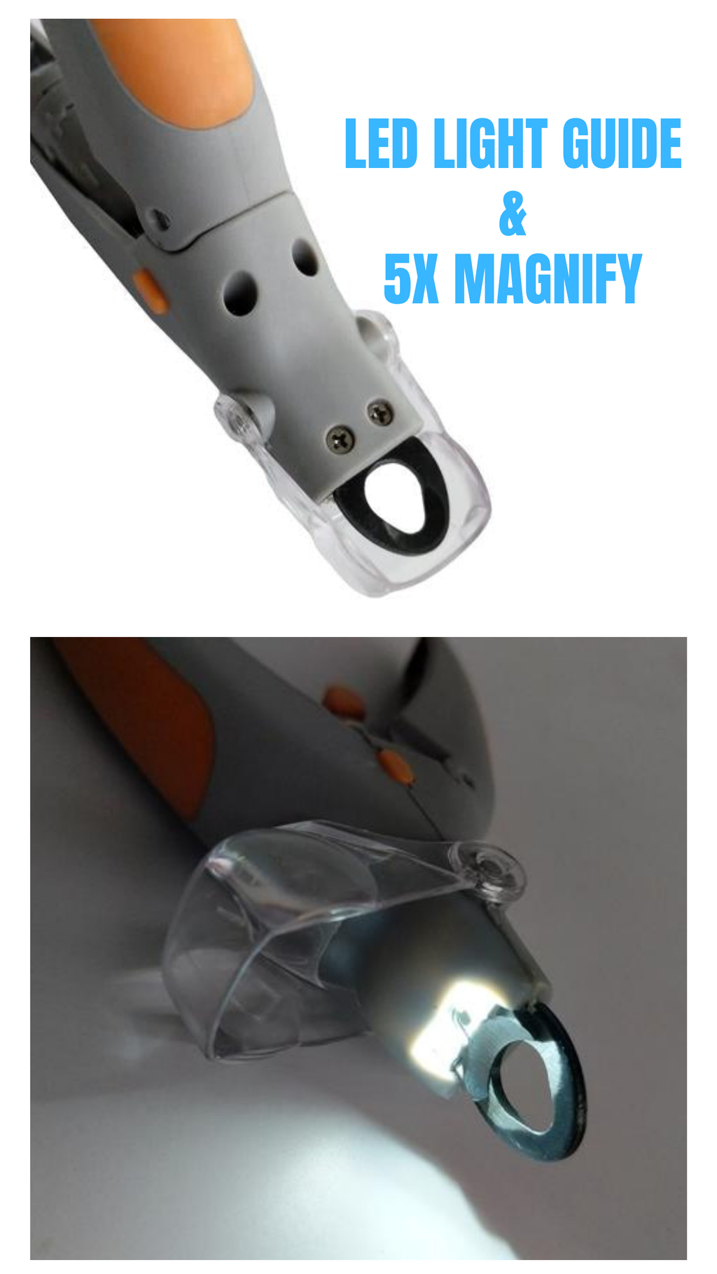 SnoutSavvy™ LED Safe Pet Nail Clipper | Quick-Finder Light & Magnifier | No-Mess Trimmer for Cats & Dogs