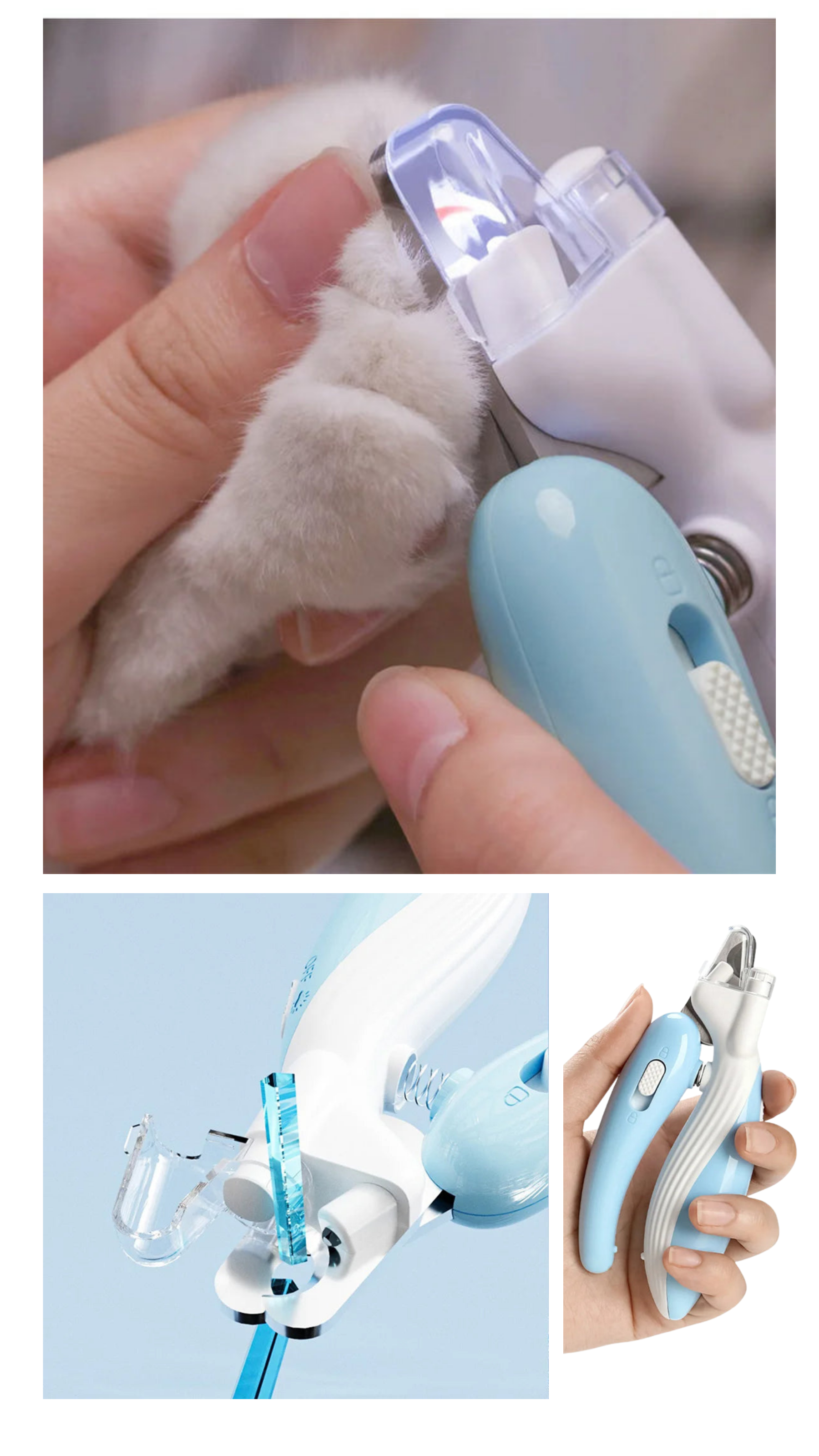 SnoutSavvy™ Precision LED Nail Clipper with No-Mess Trapper